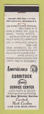 Matchbook Cover - Esso oil gas Currituck NC Perkins Americana WHITE