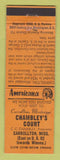 Matchbook Cover - Chambley's Court Carrollton MS Perkins Americana ORANGE