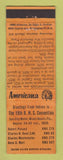 Matchbook Cover - RMS Convention Miami Beach FL 1959 Perkins Americana ORANGE