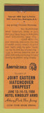 Matchbook Cover - Match Swapfest Asbury Park NJ 1958 Perkins Americana ORANGE