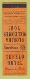 Matchbook Cover - Tupelo Hotel Wewahitchka FL Perkins Americana ORANGE