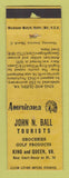 Matchbook Cover Gulf gas King and Queen VA POOR STRIKER Perkins Americana YELLOW