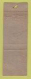 Matchbook Cover Gulf gas King and Queen VA POOR STRIKER Perkins Americana YELLOW