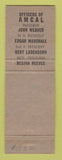 Matchbook Cover - AMCAL RMS Convention Fresno CA 1959 Perkins Americana YELLOW