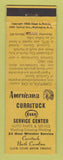 Matchbook Cover - Esso oil gas Currituck NC Perkins Americana YELLOW