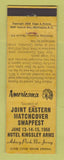 Matchbook Cover - Match Swapfest Asbury Park NJ 1958 Perkins Americana YELLOW