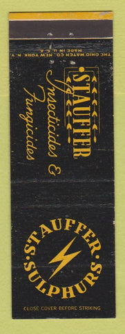 Matchbook Cover - Stauffer Sulphurs Insecticides