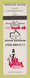 Matchbook Cover - Red Garter Casino girlie Wendover NV