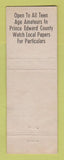 Matchbook Cover - Rotary Talent Service Rochester NY Picton ON CJBQ