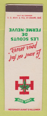 Matchbook Cover - Scout Tractor? Canada QC SAMPLE
