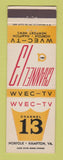 Matchbook Cover - WVEC TV Channel 13 Norfolk Hampton VA Bug Bunny #1