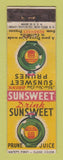 Matchbook Cover - Sunsweet Prune Juice WEAR