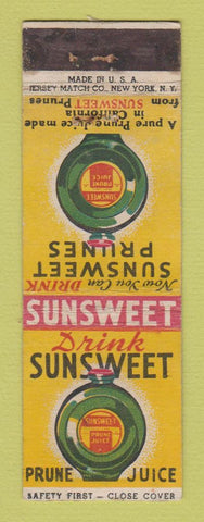 Matchbook Cover - Sunsweet Prune Juice WEAR