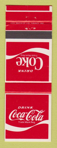 Matchbook Cover - Coca Cola Soda Coke