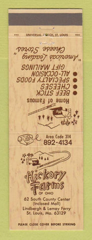 Matchbook Cover - Hickory Farms of Ohio St Louis MO beef cheese gifts