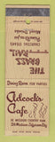 Matchbook Cover - Adcock's Cafe Jefferson City MO