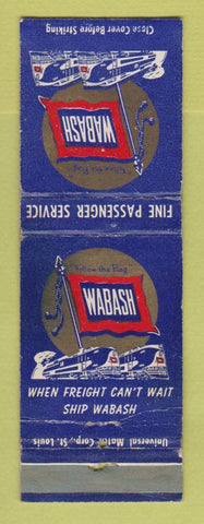 Matchbook Cover - Wabash Railroad WORN