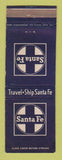 Matchbook Cover - Santa Fe Railroad
