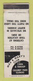 Matchbook Cover - Max & Mary's Club Calumet Park IL WORN