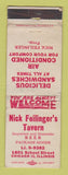 Matchbook Cover - Nick Feilinger's Tavern Chicago IL WORN