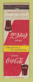 Matchbook Cover - Coca Cola Soda Coke WEAR
