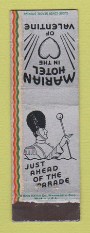 Matchbook Cover - Marian Hotel Valentine NE? Midget
