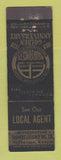 Matchbook Cover - Farmers Alliance Insurance McPherson KS 1938 Midget