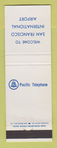Matchbook Cover - Pacific Telephone San Francisco CA Airport