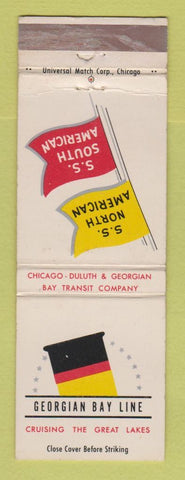 Matchbook Cover - Georgian Bay Line Cruise Ship WEAR