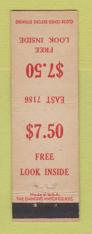 Matchbook Cover - LY Billingsley Motors Porland OR Pontiac Midget