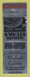 Matchbook Cover - Waybright Cafeteria Charleston WV SAMPLE WEAR