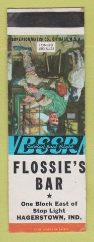 Matchbook Cover - Flossie's Bar Hagerstown IN SAMPLE