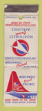 Matchbook Cover - Northwest Orient Airlines WORN