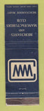 Matchbook Cover - Merchants and Manufacturers Club Chicago IL WEAR