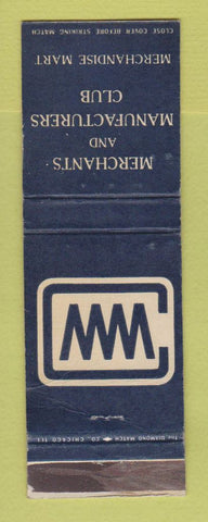Matchbook Cover - Merchants and Manufacturers Club Chicago IL WEAR