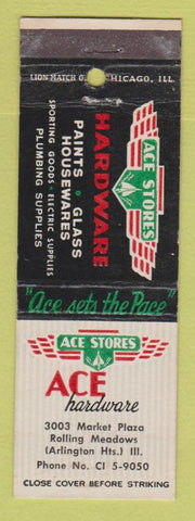 Matchbook Cover - Ace Hardware Store Arlington Heights IL Rolling Meadows
