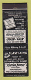 Matchbook Cover - Plasti King Plastic Covers Chicago IL WEAR