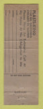 Matchbook Cover - Plasti King Plastic Covers Chicago IL WEAR