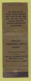 Matchbook Cover - Military Subsistence Supply Chicago IL WEAR