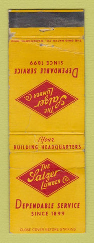 Matchbook Cover - Salzer Lumber WORN