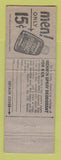 Matchbook Cover - Memmen After Shave Lotion