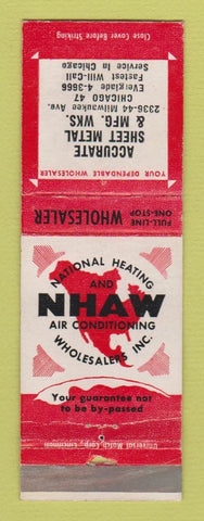 Matchbook Cover - Accurate Sheet Metal Chicago IL WEAR