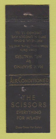 Matchbook Cover - The Scissors Salon Chicago IL
