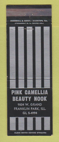 Matchbook Cover - Pink Camellia Beauty Salon Franklin Park IL