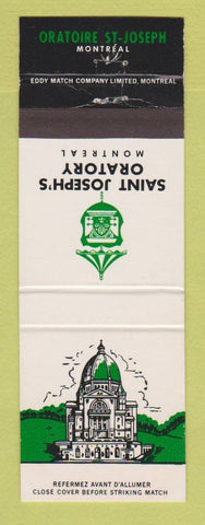 Matchbook Cover - Saint Joseph's Oratory Montreal QC