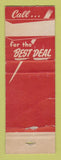 Matchbook Cover - Milo Brooke Ford LaSalle Loans Chicago IL Ford Cars WORN