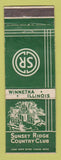 Matchbook Cover - Sunset Ridge Country Club Winnetka IL