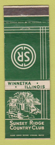 Matchbook Cover - Sunset Ridge Country Club Winnetka IL