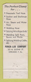 Matchbook Cover - Punch Lok Company Hose Clamps Chicago IL POOR