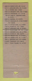 Matchbook Cover - Chicago Rental Trailer Association Chicago IL